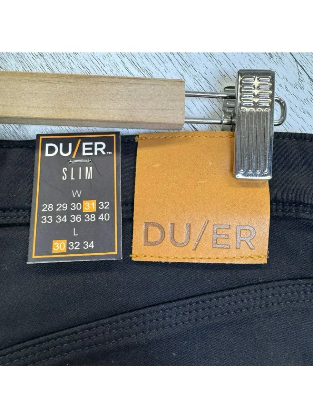 DU/ER Duer No Sweat Slim Pants Mens Size 31x30 Black Nature2X NWT NEW